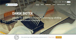 Desktop Screenshot of danskbiotek.dk